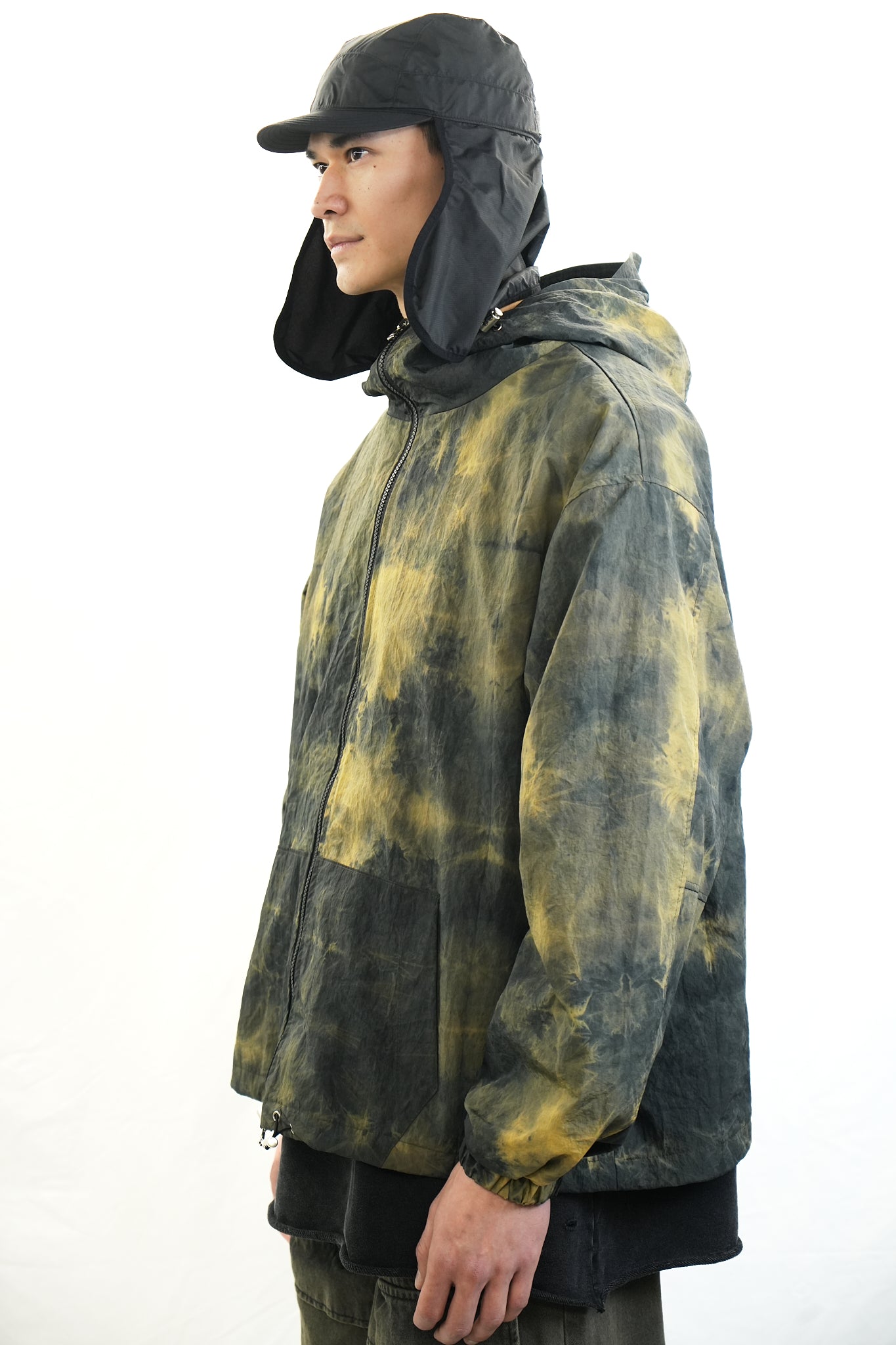 MOSS HAND-DYED HOODED JACKET
