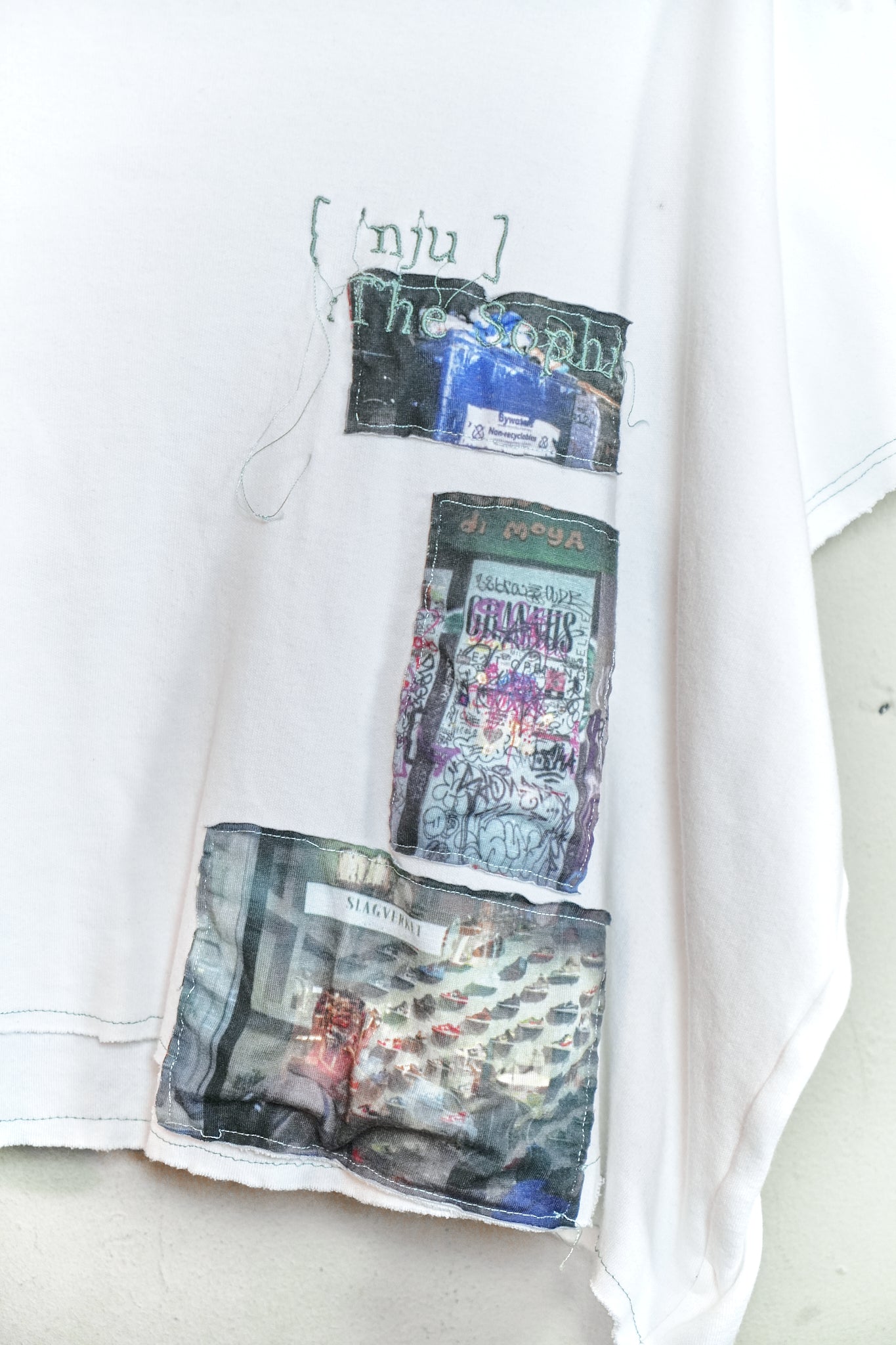 HAND-EMBROIDERED PHOTO PATCH BATWING TEE