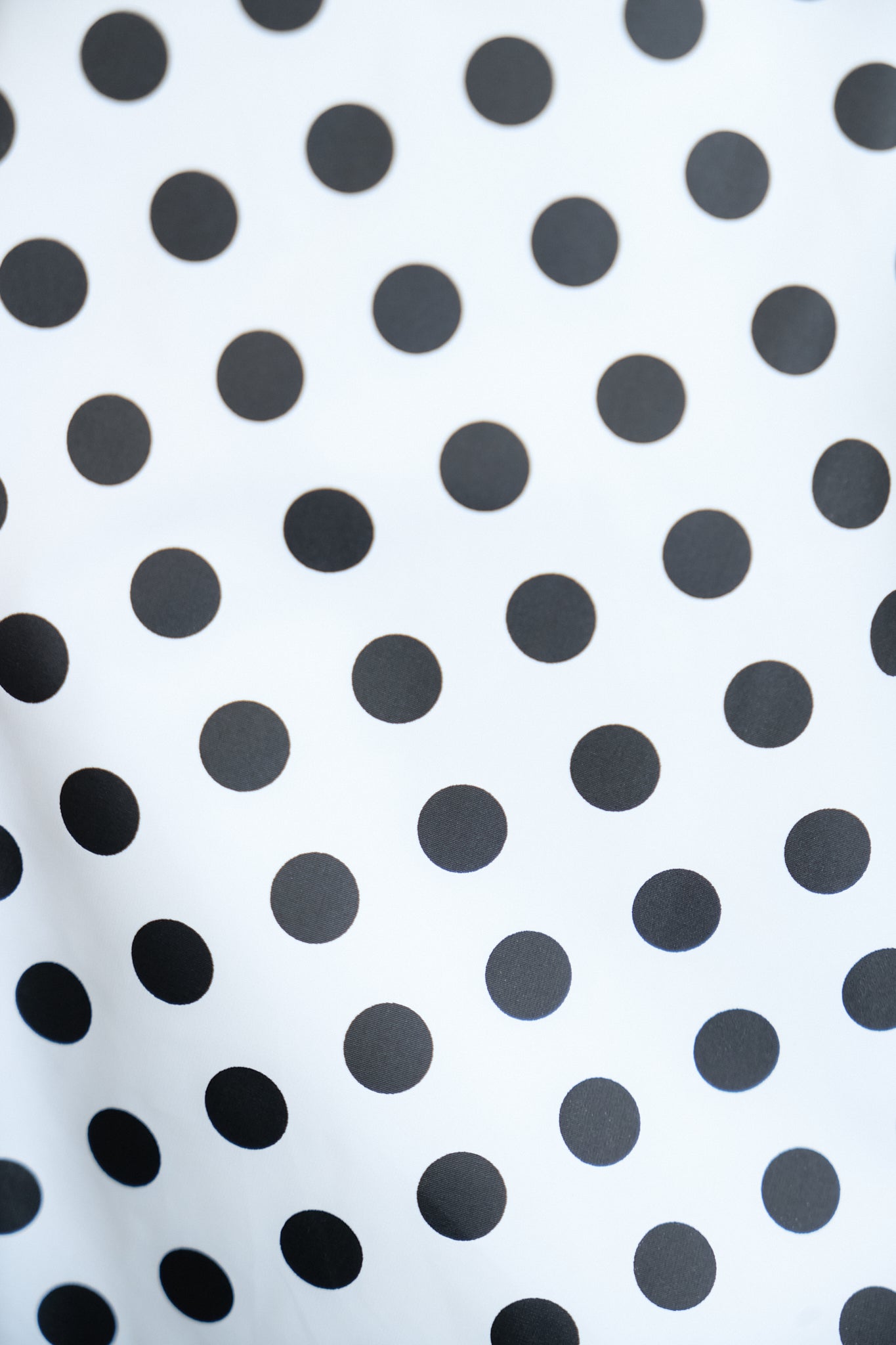 WHITE POLKA DOT TOTE BAG