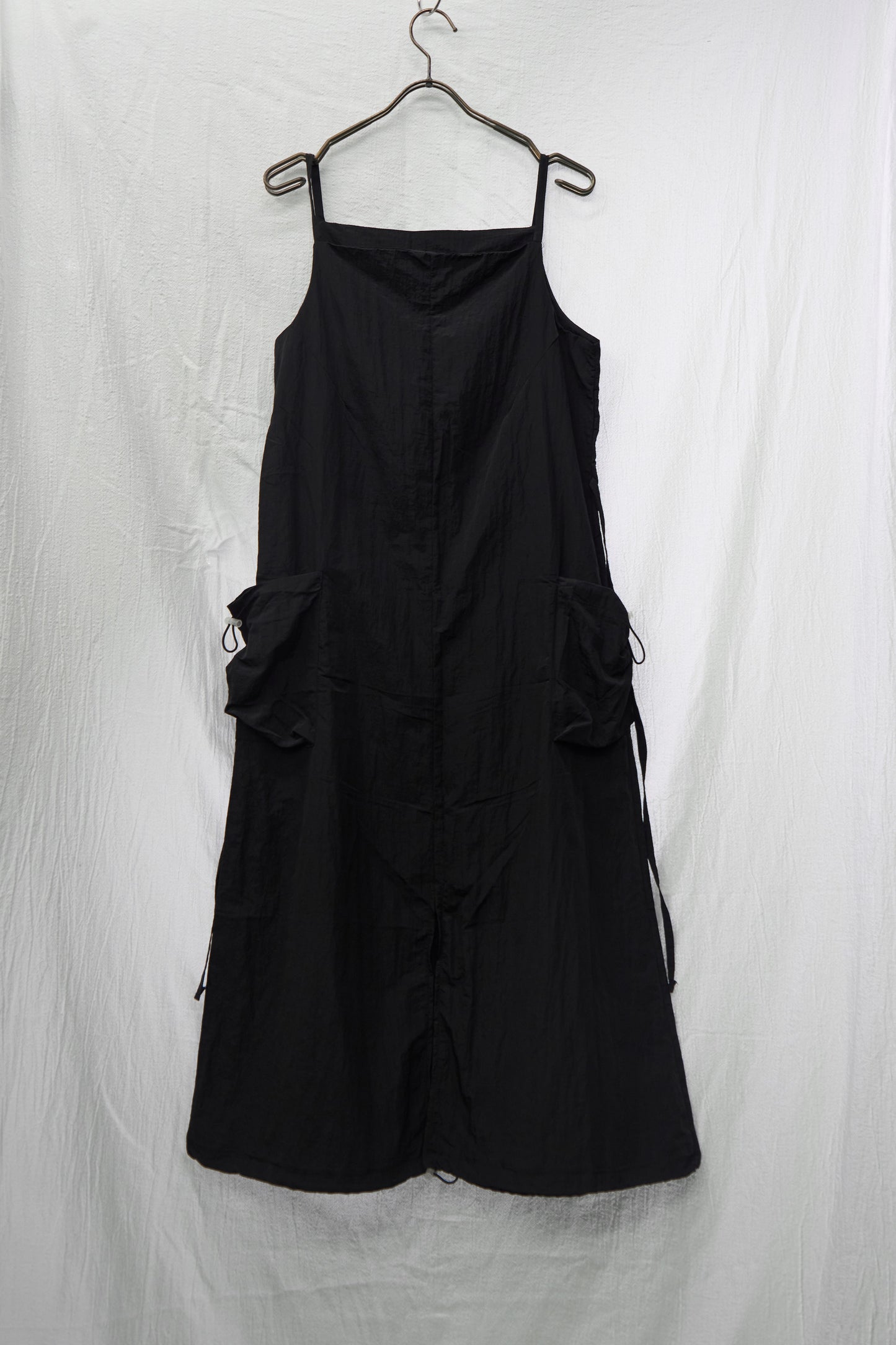 UTILITY DRAWSTRING SLIP DRESS