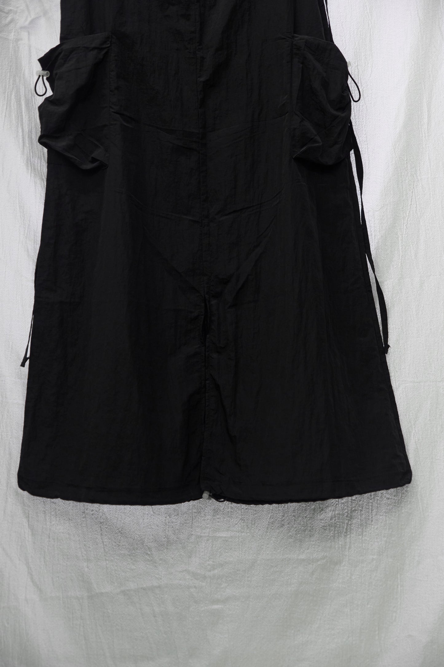 UTILITY DRAWSTRING SLIP DRESS