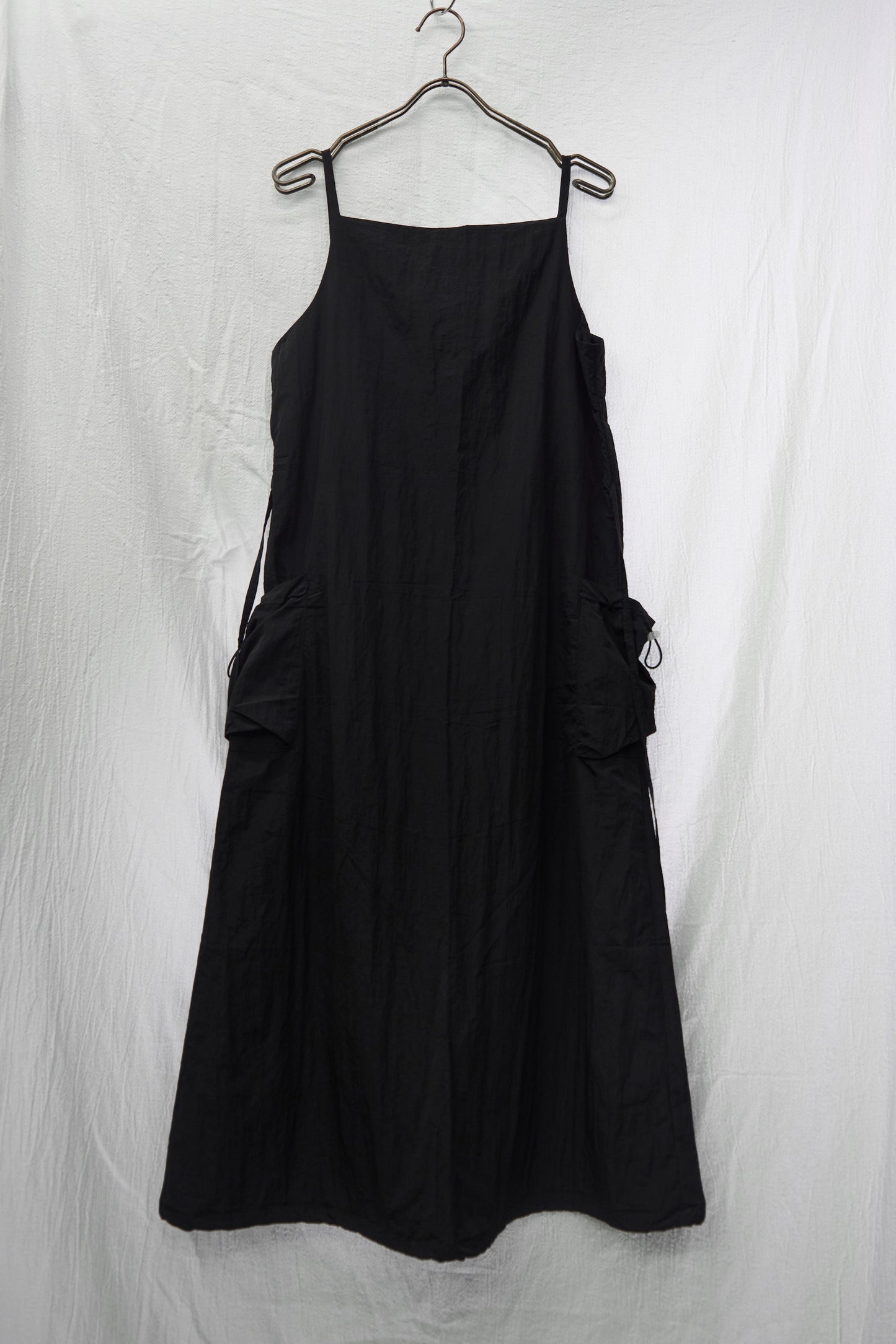 UTILITY DRAWSTRING SLIP DRESS