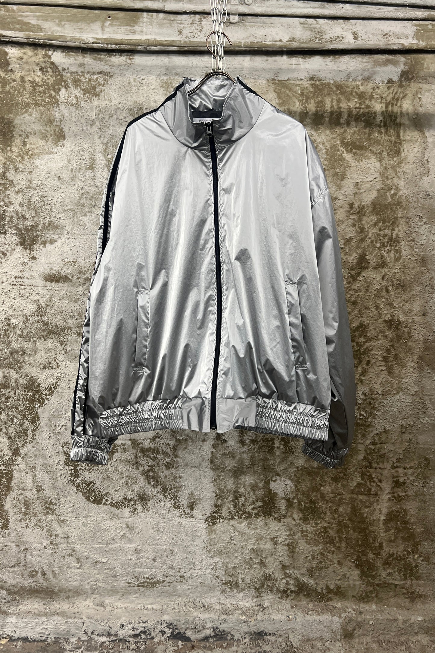 GLOSS TRACK JACKET SILVER