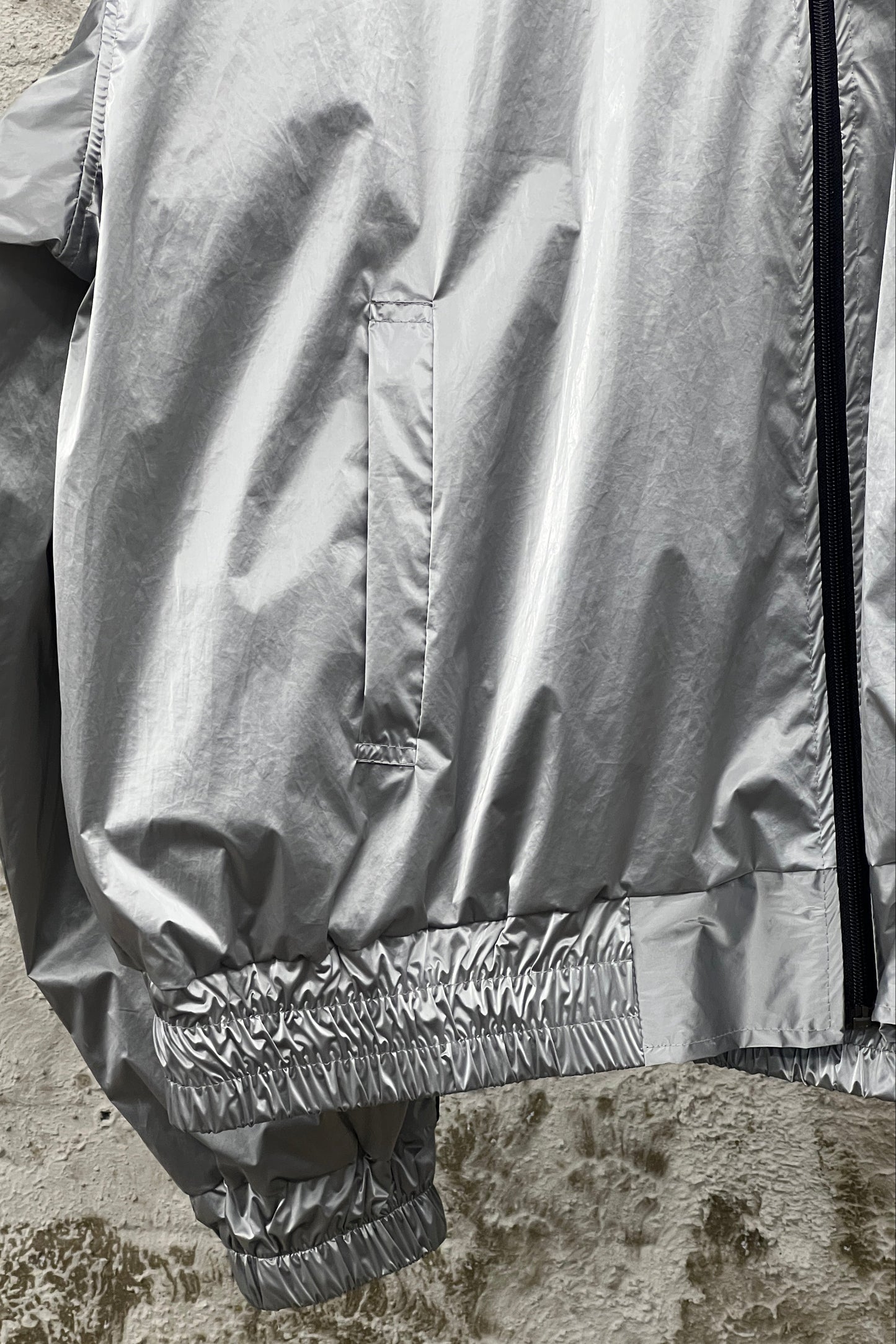 GLOSS TRACK JACKET SILVER