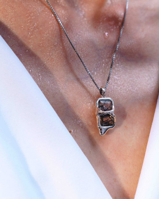 SWEAT NECKLACE GREY