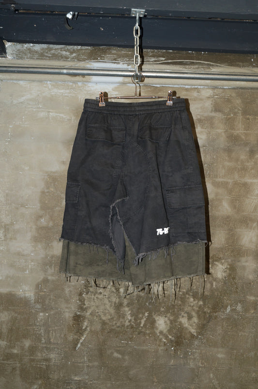 LAYERED DISTRESSED SHORTS
