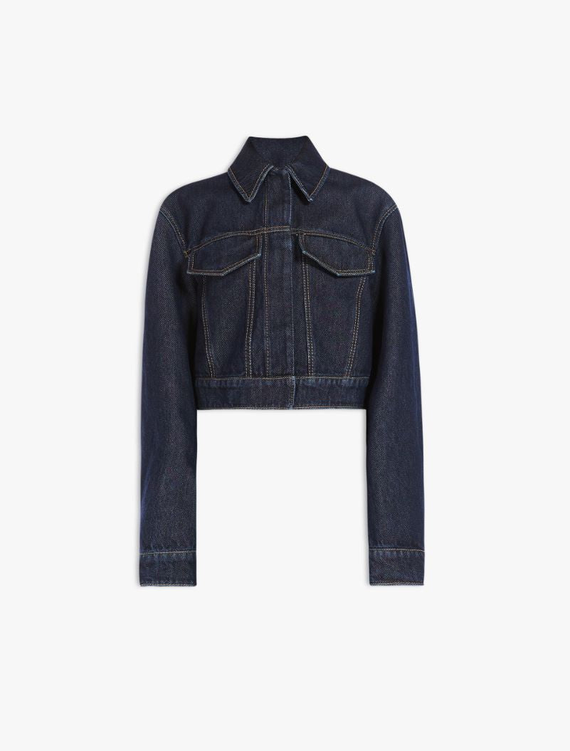 SPORTMAX SHORT DENIM JACKET