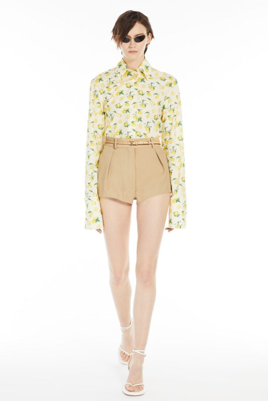 SPORTMAX VISCOSE-BLEND SHORTS