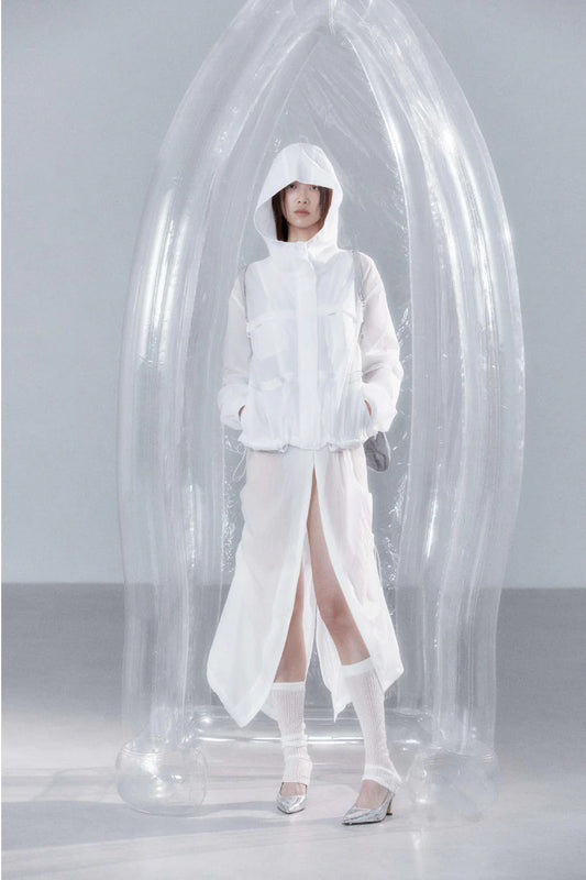 WATER REPELLENT LIGHT COAT WHITE