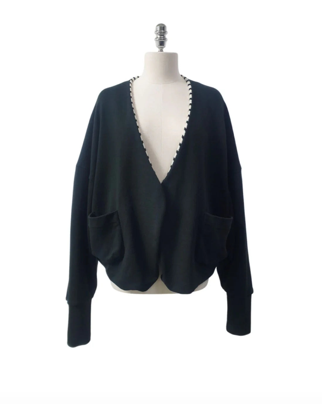 REVERSIBLE JERSEY CARDIGAN