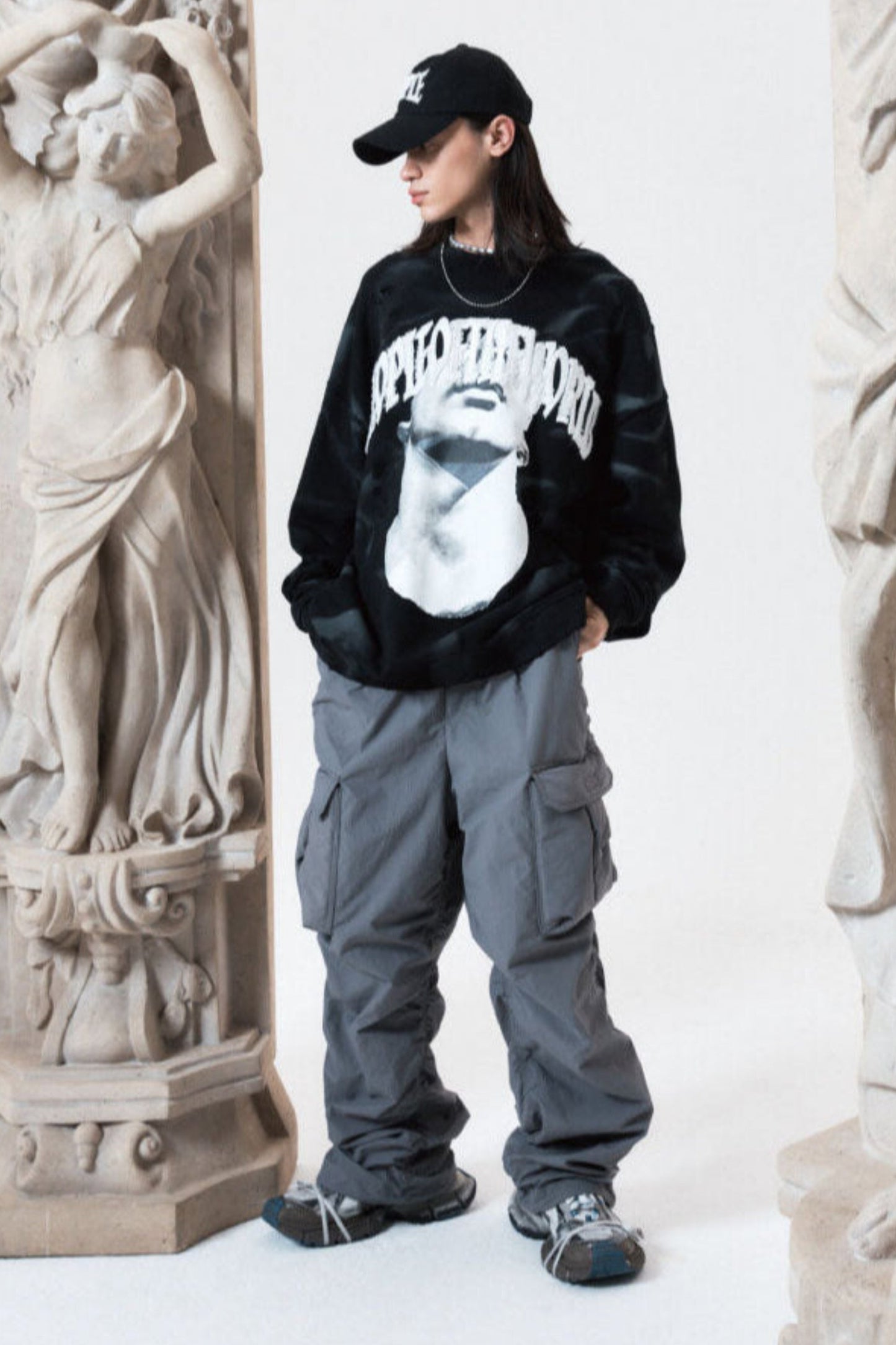 PADDING POCKET PANTS GREY