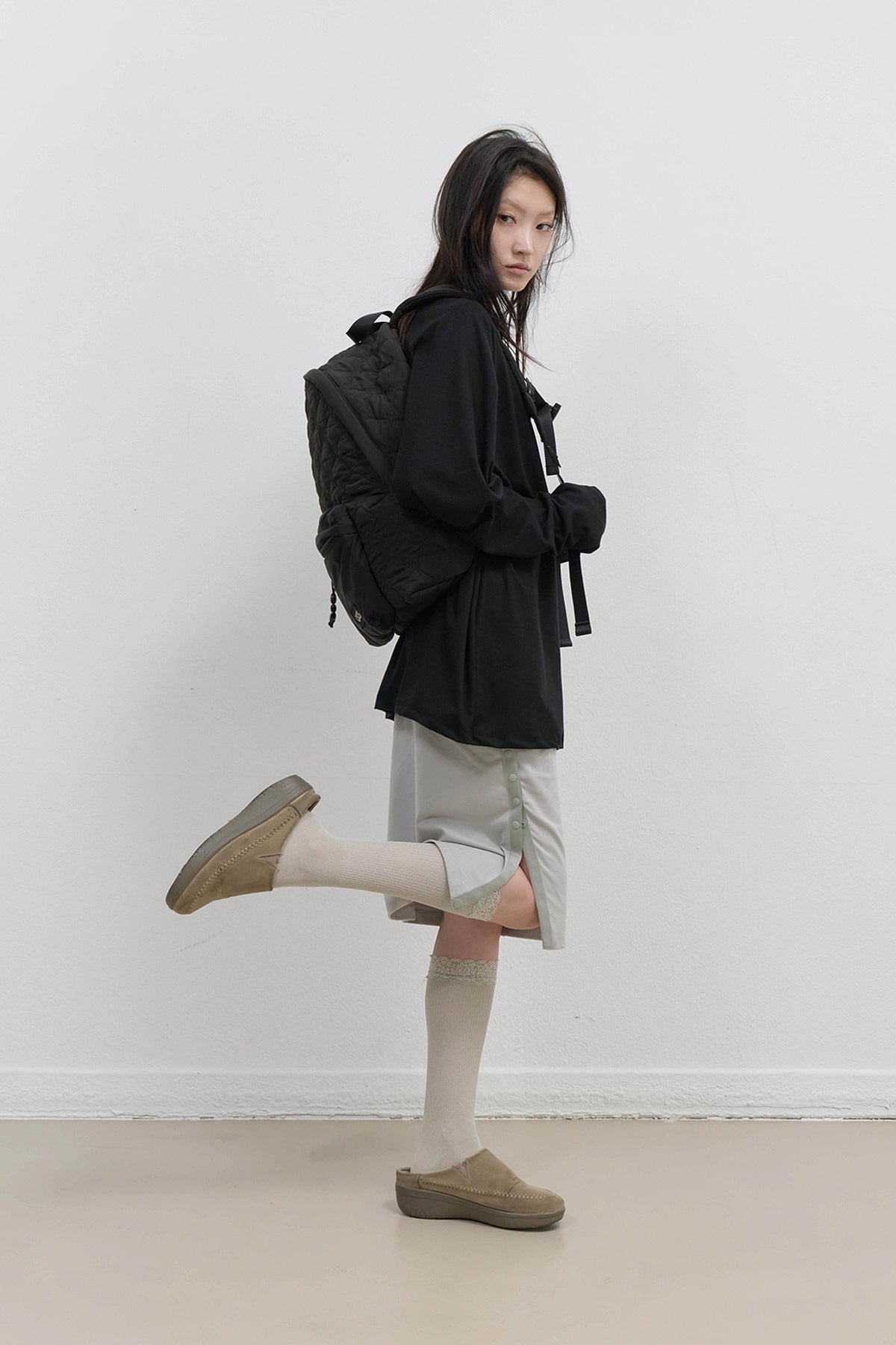 STARQUILT PADDED BACKPACK XL - BLACK