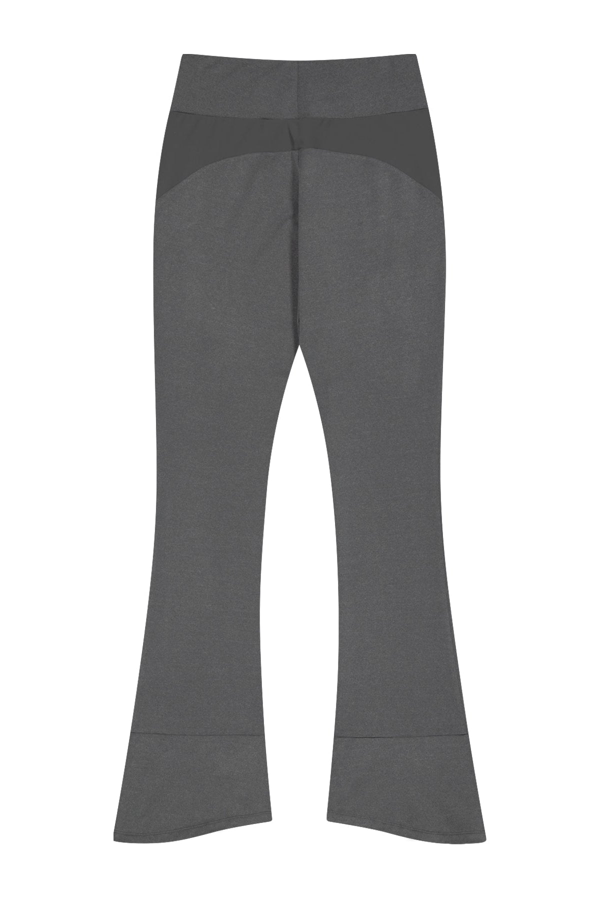 BUTTON SLIT BOOTCUT PANTS - CHARCOAL