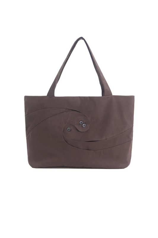 SPIRAL TOTE BAG SPARROW BROWN
