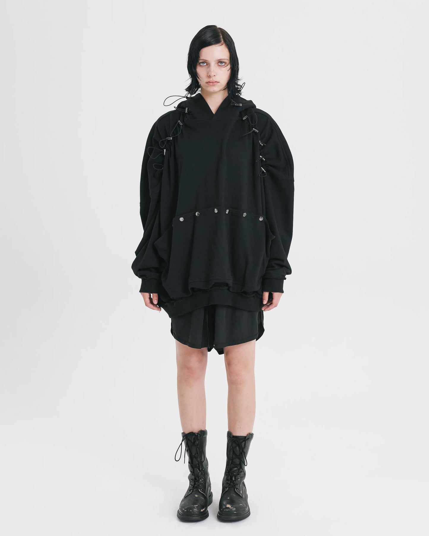MULTI SHOULDER VOLUME HOODIE