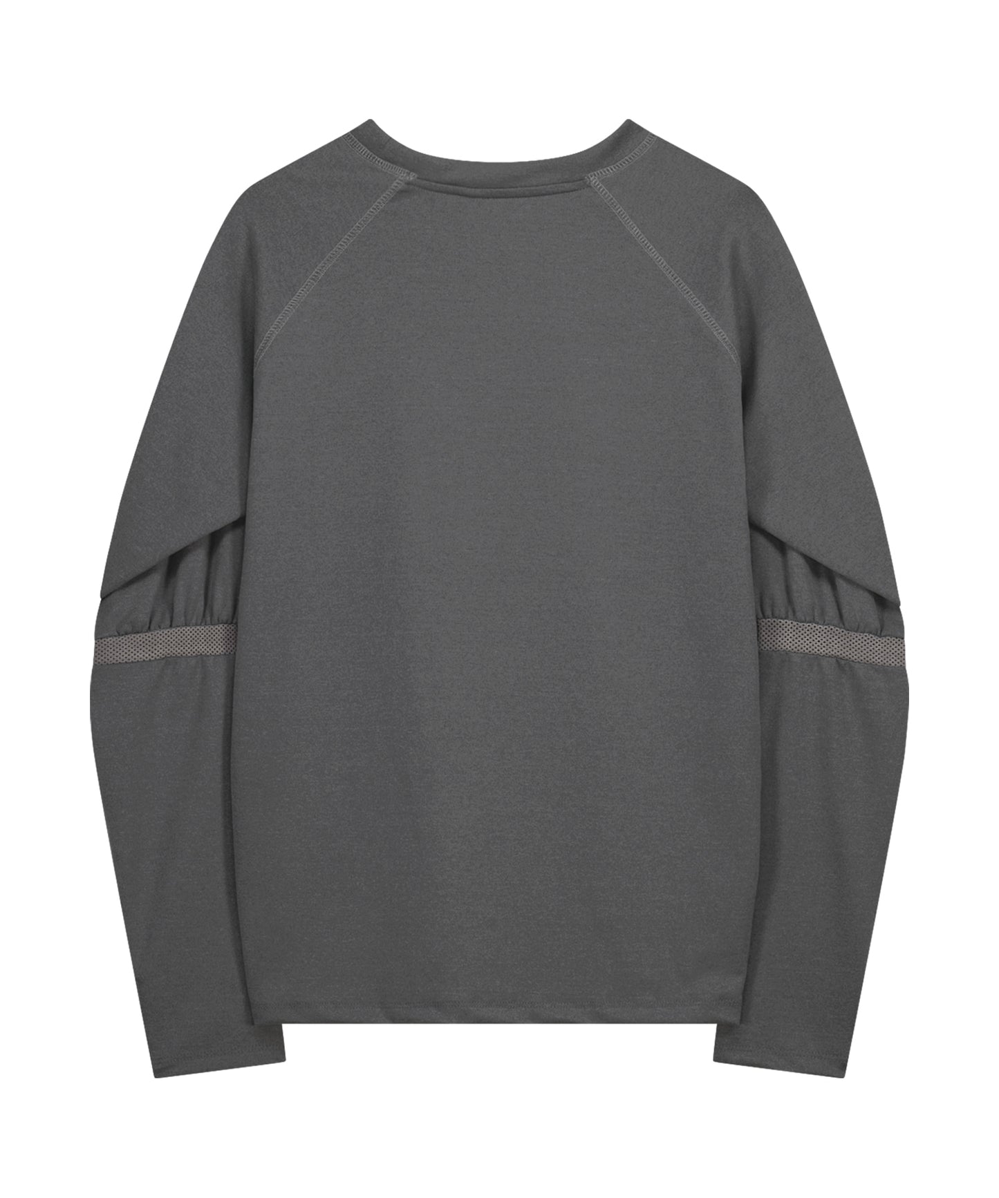 MESH BAND PUFF SLEEVE - CHARCOAL