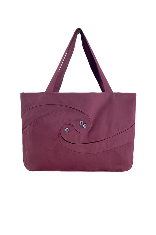 SPIRAL TOTE BAG CORDOVAN RED