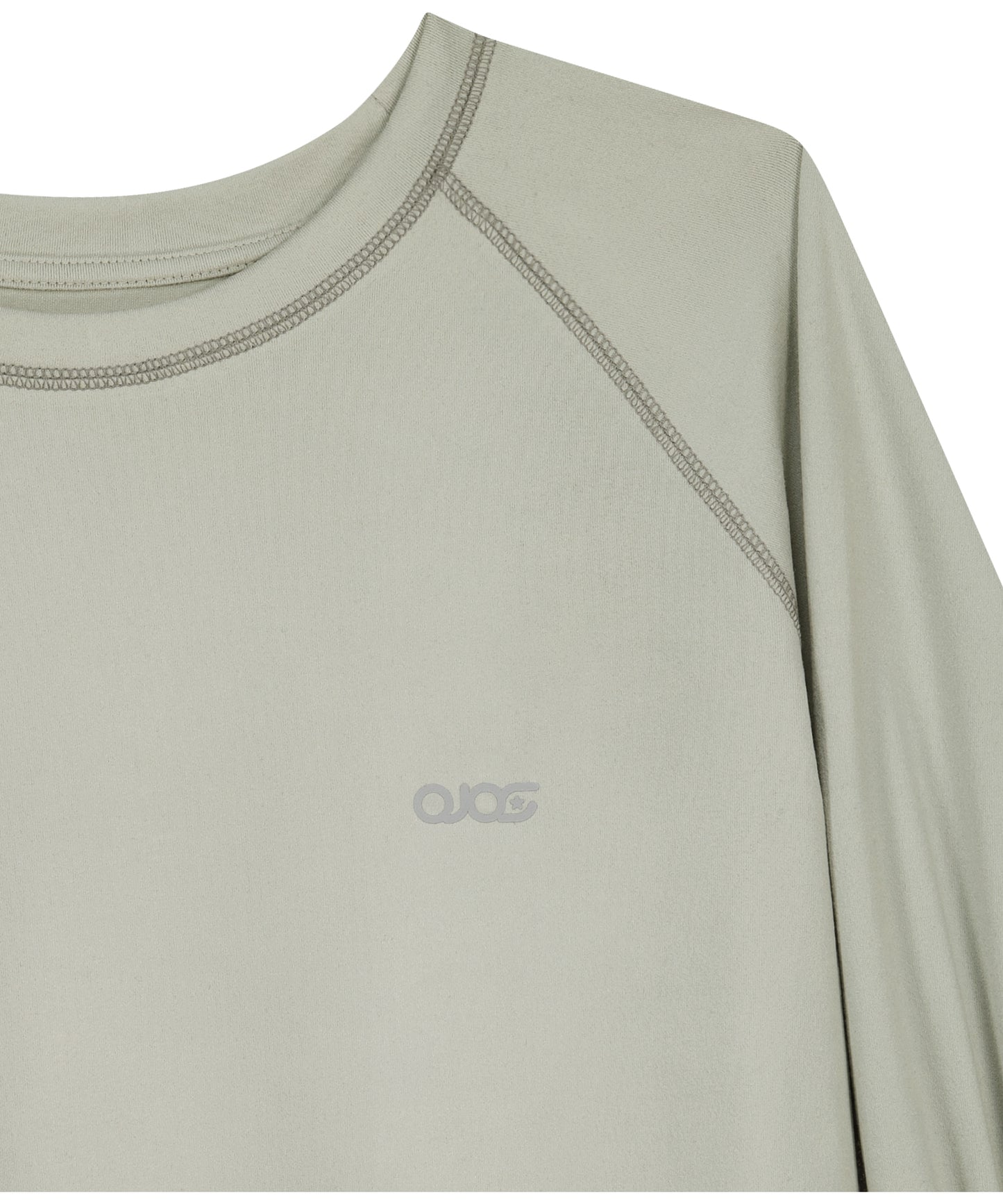 MESH BAND PUFF SLEEVE - MINT GREY