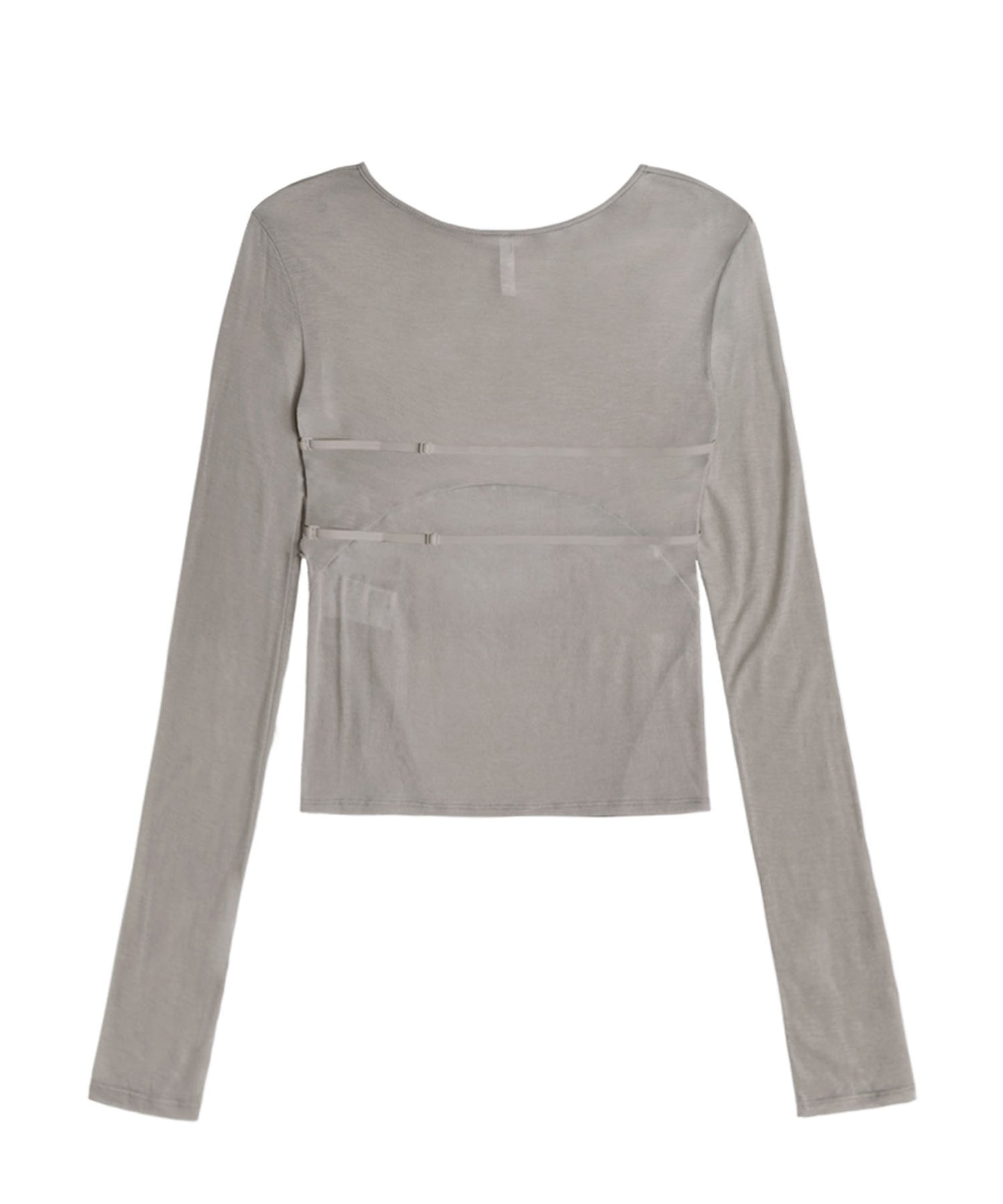 TUBE TOP LAYERED T SHIRT GREY