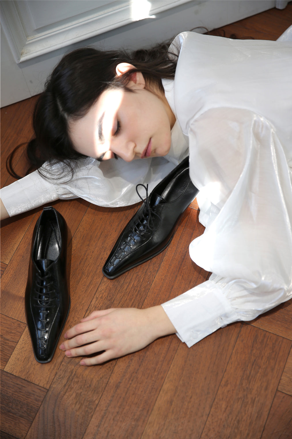 GEMMA STILETTO (4CM) / SHINY BLACK