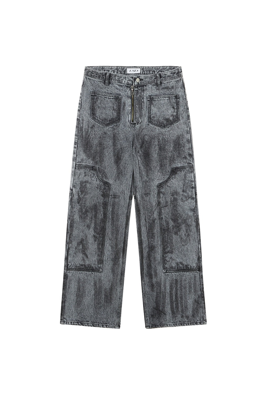 DIRTY WASHED CARPENTER PANTS DUSTY BLACK