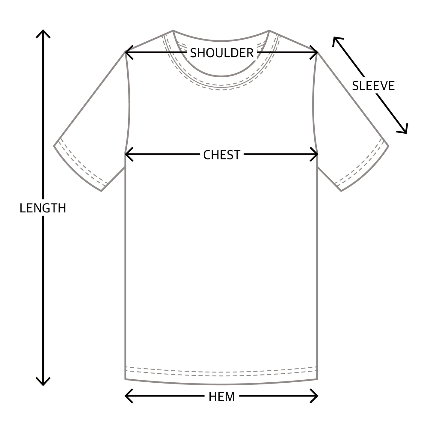 OVERSIZED T-SHIRTS GREY