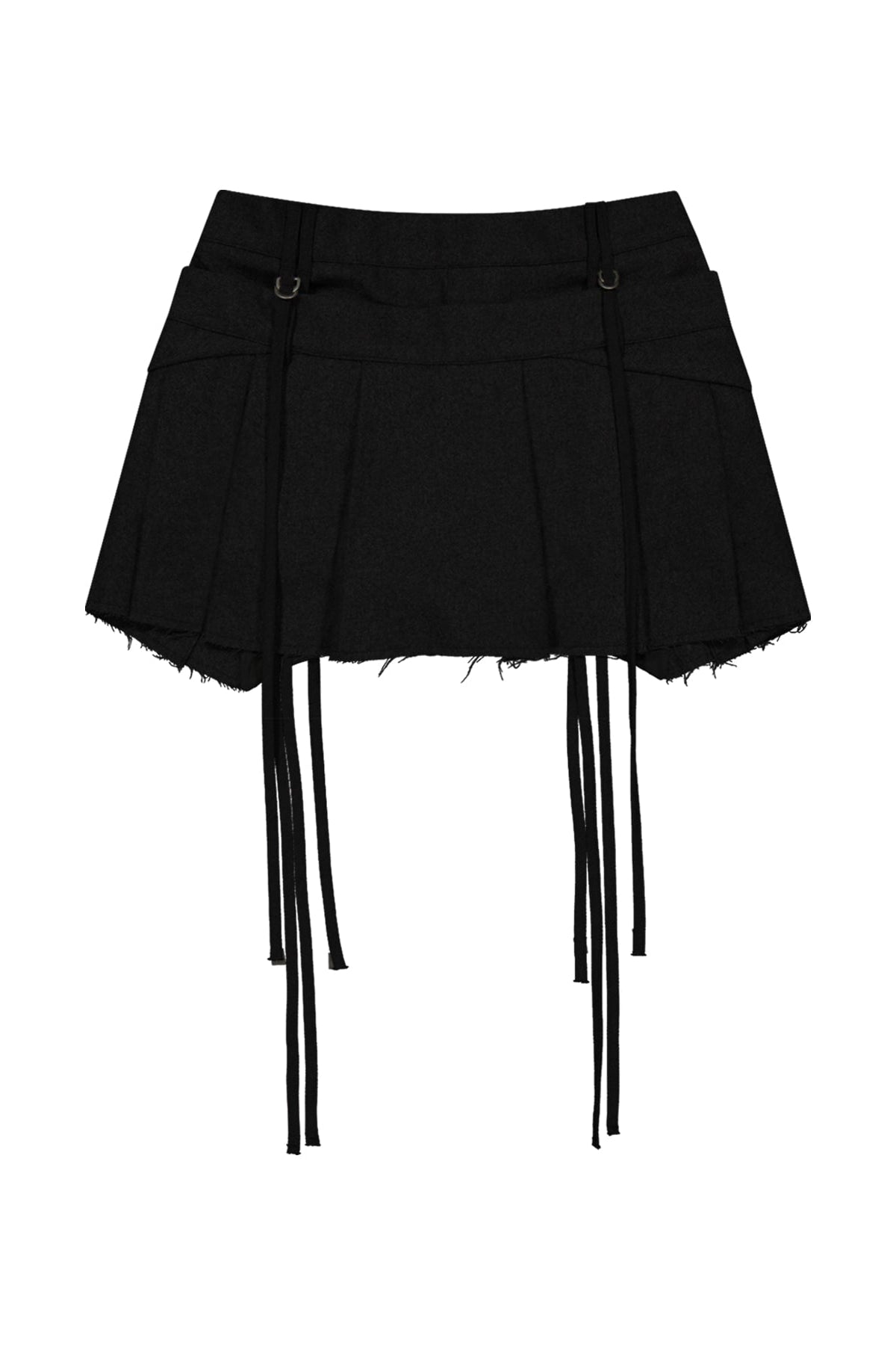 MICRO WOOL SHORTS - BLACK