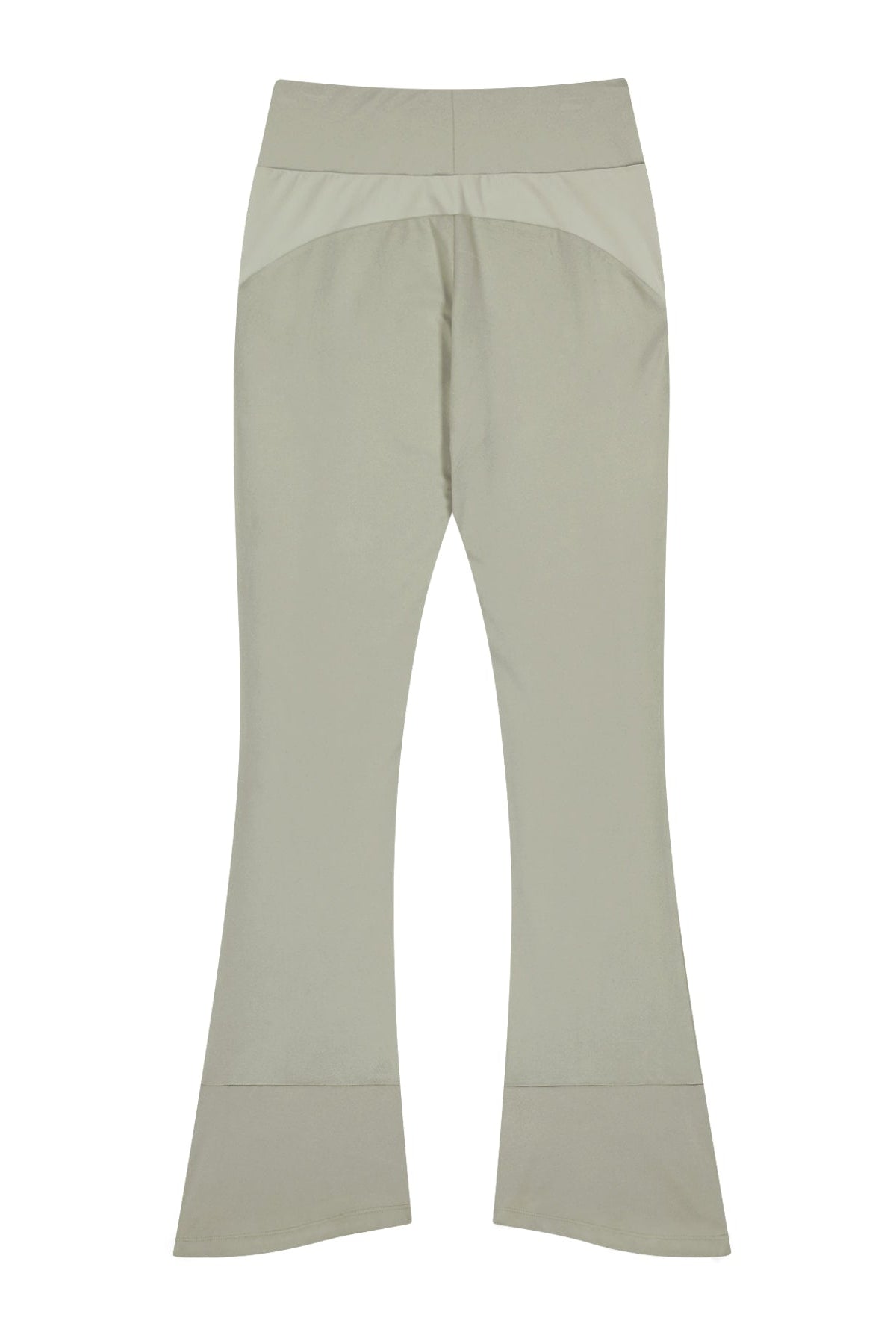BUTTON SLIT BOOTCUT PANTS - MINT GREY