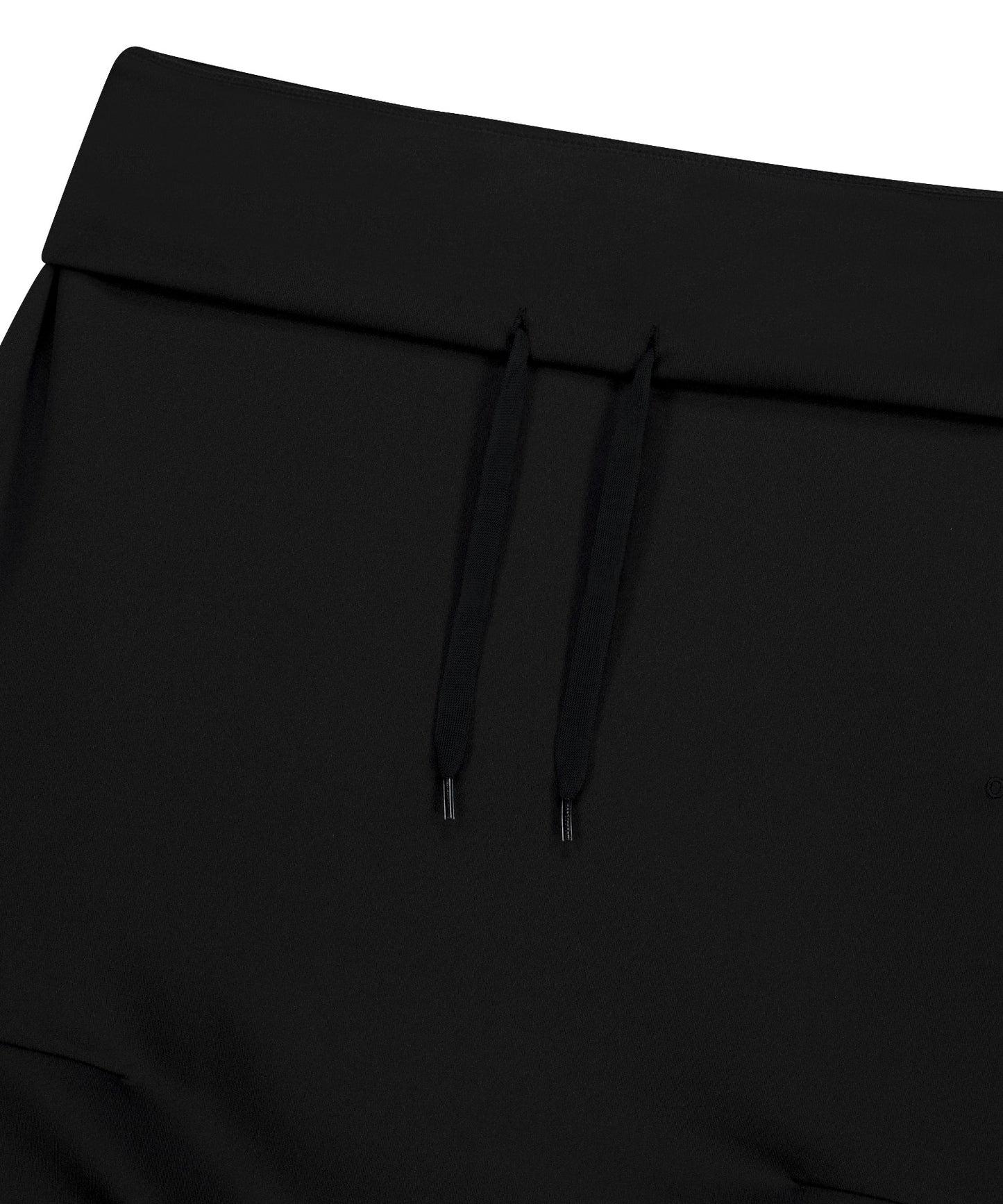 ASYMMETRIC MERMAID JERSEY SKIRT - BLACK