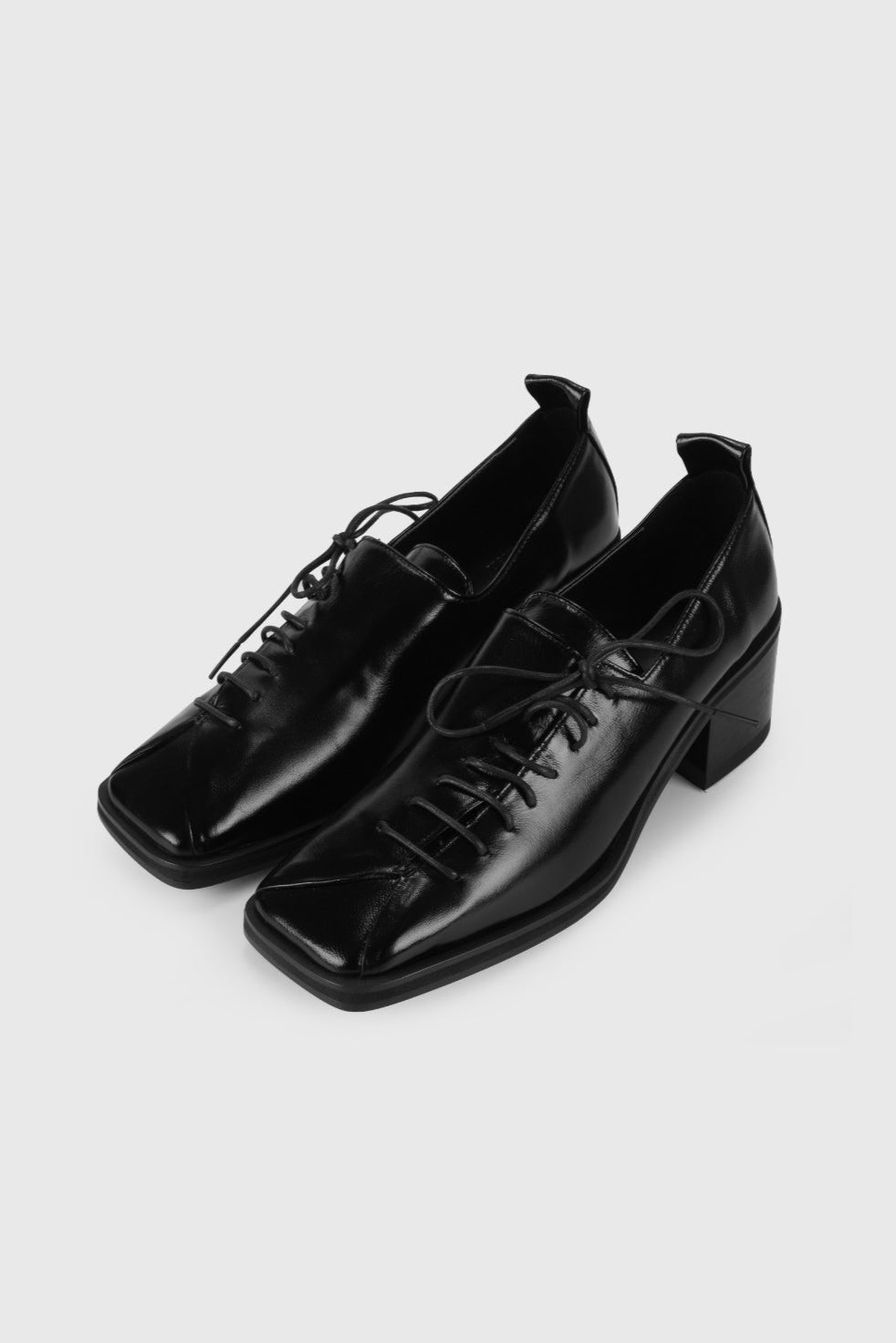 LONDON LOAFER HEEL BLACK