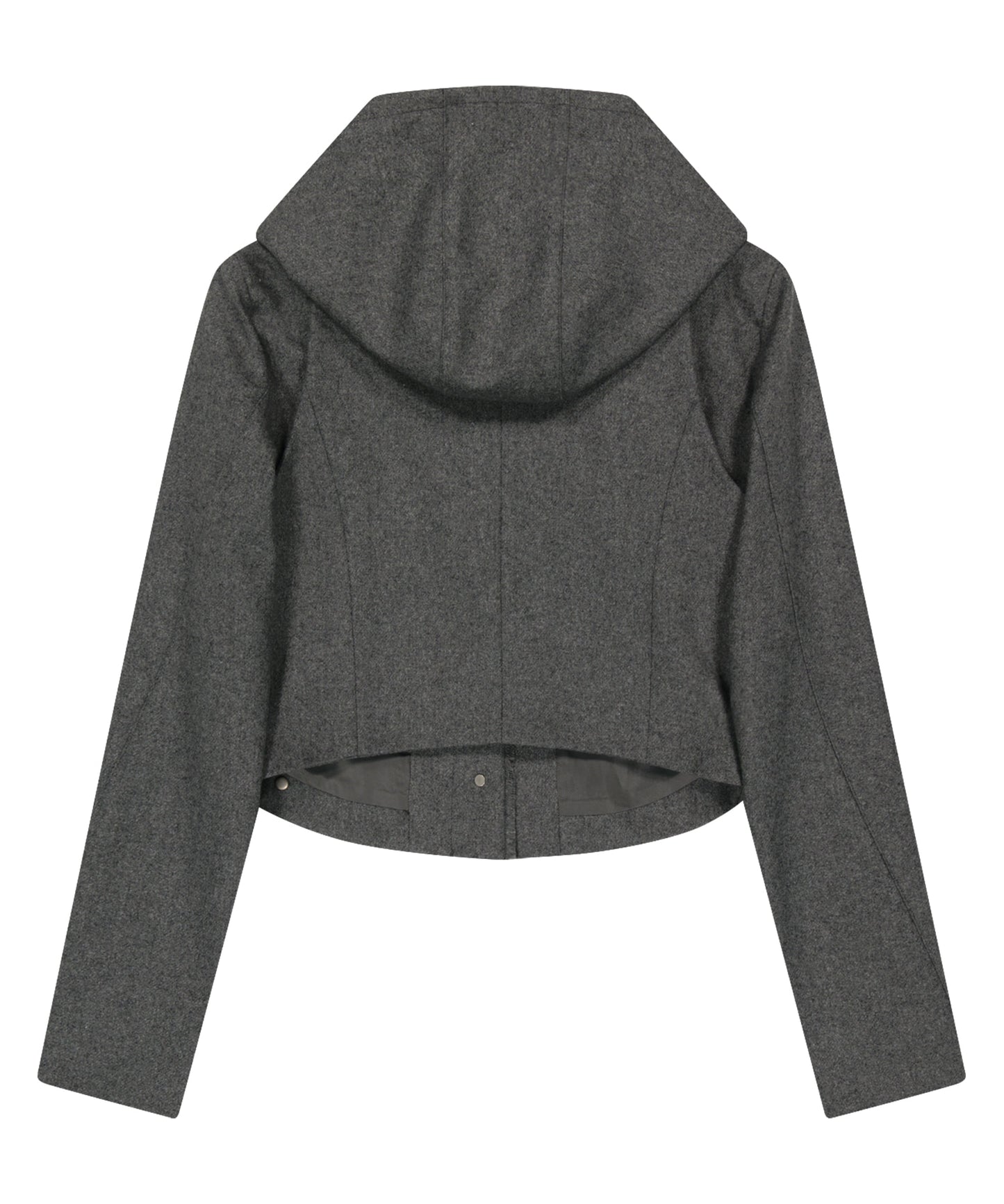 LAYERED BOLERO WOOL JACKET - GREY
