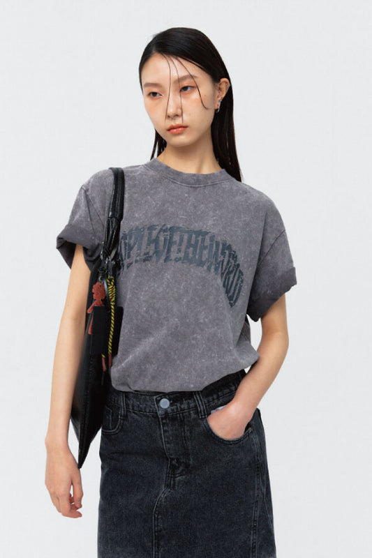 SIGNATURE OCEAN PIGMENT T-SHIRT GRAY