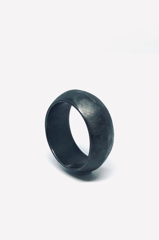 MA'AT RING OXIDISE SILVER