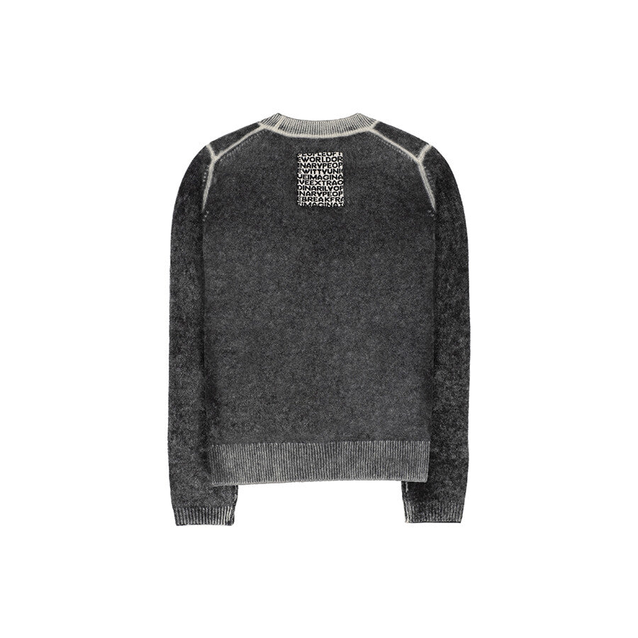 PURE CASHMERE 100 LUNA CARDIGAN CHARCOAL