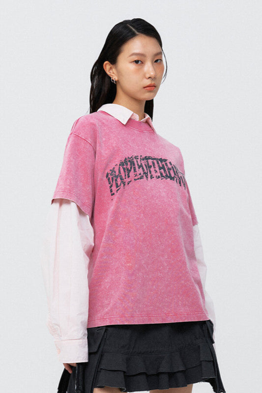 SIGNATURE OCEAN PIGMENT T-SHIRT PINK