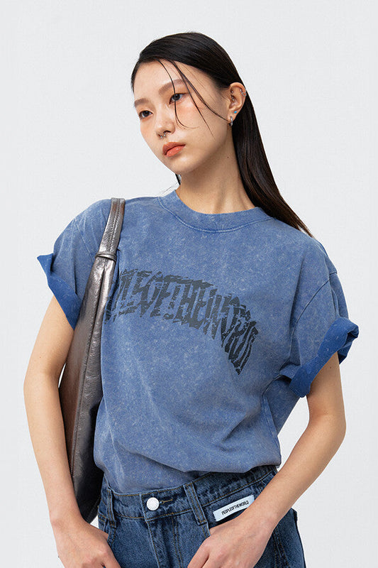 SIGNATURE OCEAN PIGMENT T-SHIRT BLUE